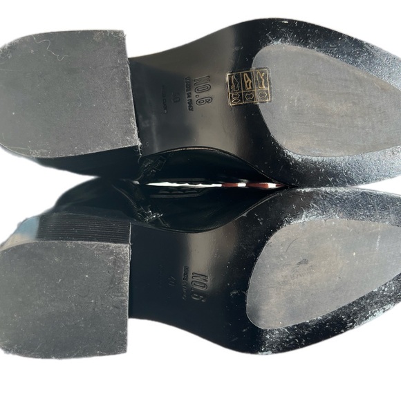 No. 6 Store Arne Zip-Up Leather Ankle Boot in Black size 40 made in Italy - Picture 7 of 10